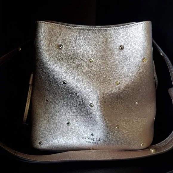 Kate Spade Marti Studded Bucket Bag in Pebble Leather - Picture 2 of 16